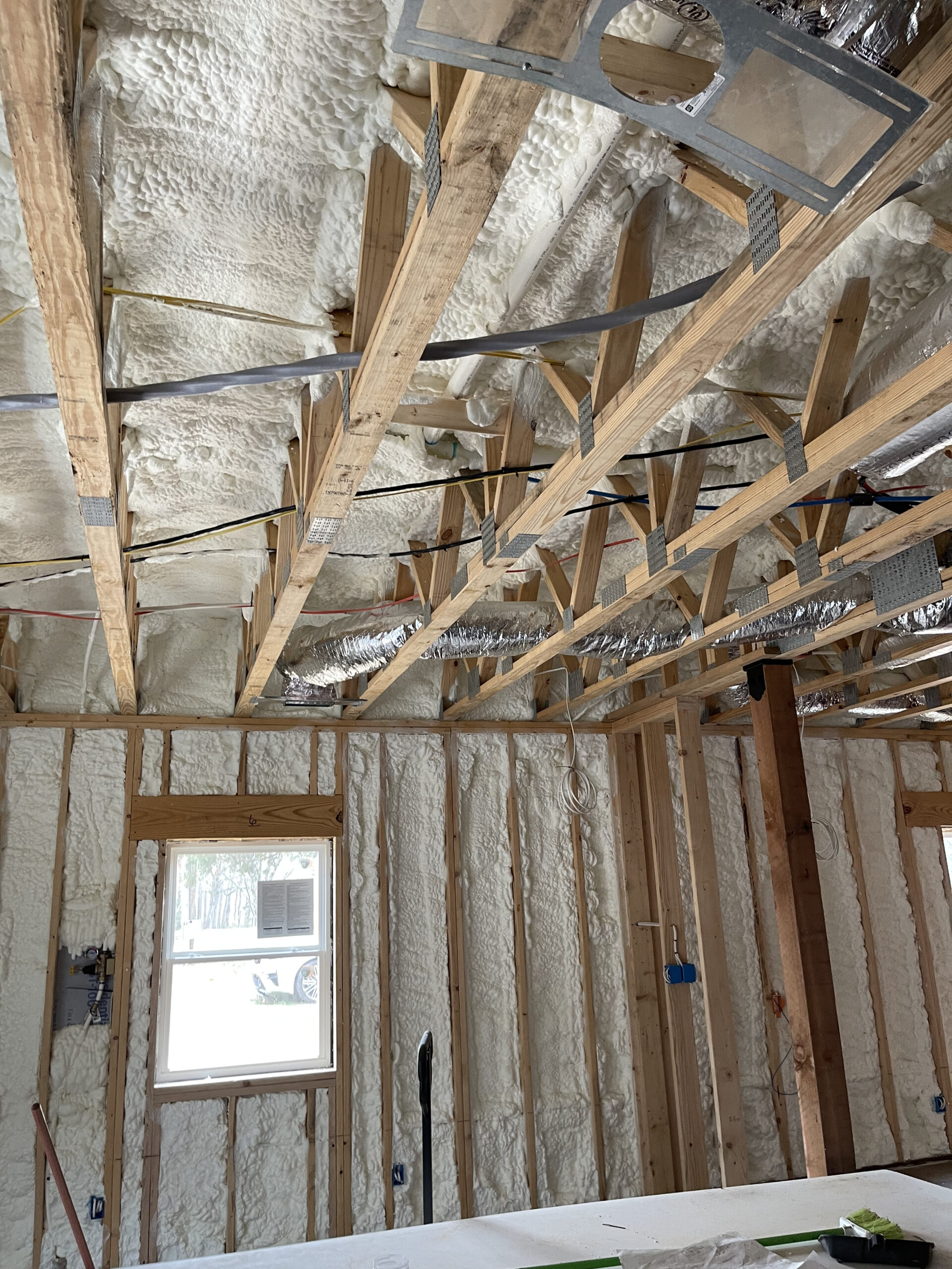 Spray Foam Insulation in New Home in Mt Carmel AL